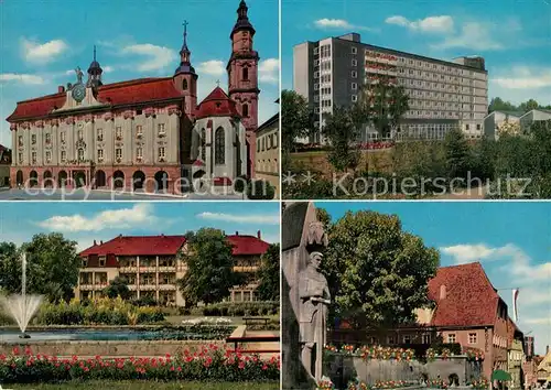 AK / Ansichtskarte Bad_Windsheim Rathaus Sanatorium Frankenland Park Innenstadt Kriegerdenkmal Bad_Windsheim