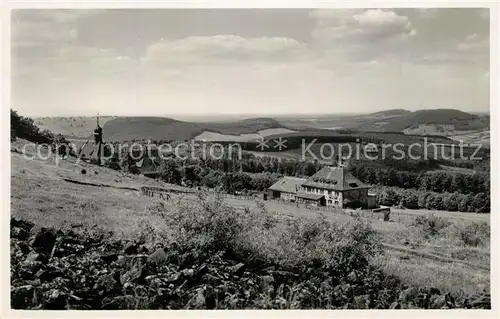 AK / Ansichtskarte Kreuzberg_Rhoen Panorama Schwarze Berge Kreuzberg Rhoen