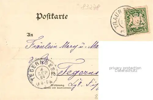 AK / Ansichtskarte Traunstein_Oberbayern Panorama Traunstein_Oberbayern