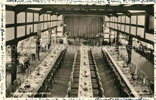 AK / Ansichtskarte Wiesmoor Gaestehaus Torfkrug Festsaal Wiesmoor