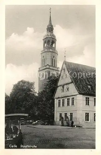 AK / Ansichtskarte Celle_Niedersachsen Stadtkirche Celle_Niedersachsen