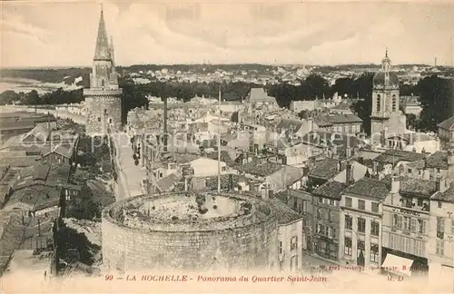 AK / Ansichtskarte La_Rochelle_Charente Maritime Panorama Quartier Saint Jean La_Rochelle