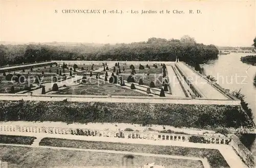 AK / Ansichtskarte Chenonceaux_Indre_et_Loire Jardins Cher Chenonceaux_Indre