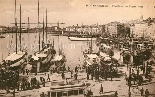AK / Ansichtskarte Marseille_Bouches du Rhone Vieux Port Marseille