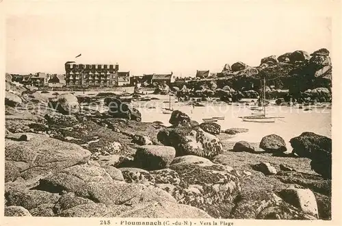 AK / Ansichtskarte Ploumanach Vers la Plage Ploumanach