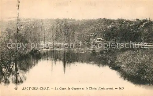 AK / Ansichtskarte Arcy sur Cure_Yonne La Cure Garage Chalet Restaurant Arcy sur Cure Yonne