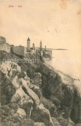 AK / Ansichtskarte Rab Arbe Stadtansicht Rab Arbe