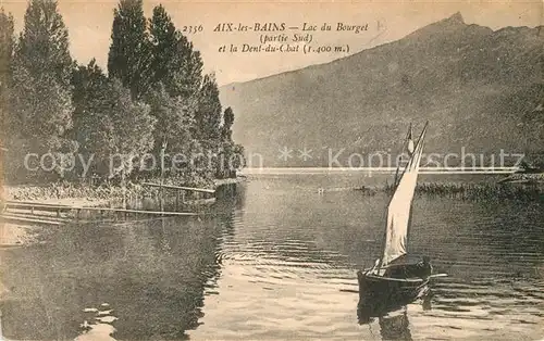 AK / Ansichtskarte Aix les Bains Lac du Bourgel Den du Chat Aix les Bains