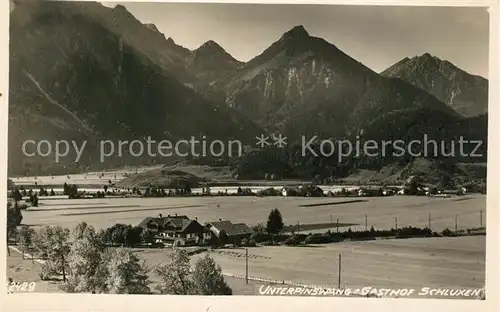 AK / Ansichtskarte Unterpinswang Panorama Unterpinswang