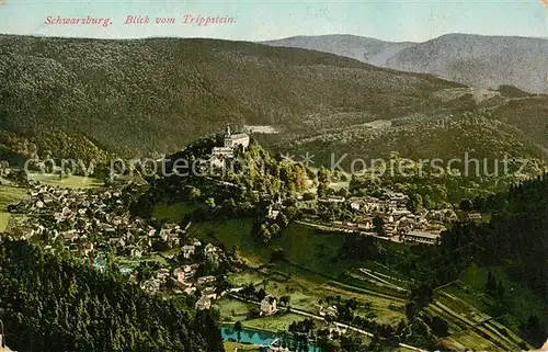 AK / Ansichtskarte Schwarzburg_Thueringer_Wald Blick vom Trippstein Schwarzburg_Thueringer