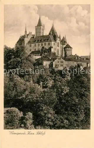 AK / Ansichtskarte Wernigerode_Harz Schloss Wernigerode Harz