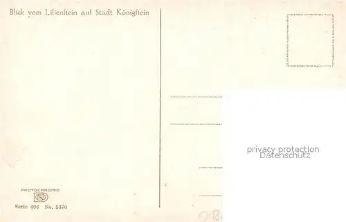 AK / Ansichtskarte Koenigstein_Saechsische_Schweiz Blick vom Lilienstein Koenigstein_Saechsische