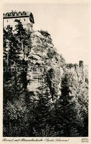 AK / Ansichtskarte Brand_Saechsische_Schweiz Brandscheibe Brand_Saechsische_Schweiz