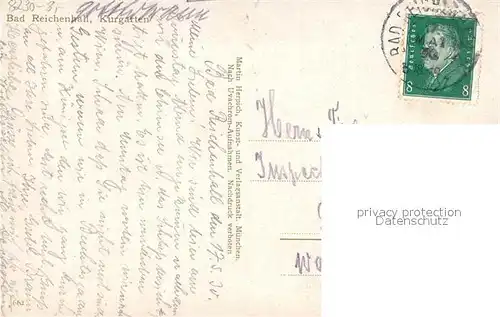 AK / Ansichtskarte Bad_Reichenhall Kurgarten Bad_Reichenhall