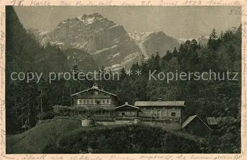 AK / Ansichtskarte Bad_Reichenhall Alpengaststaette Zum Schroffen Bad_Reichenhall