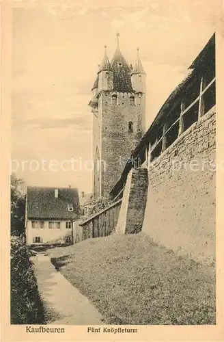 AK / Ansichtskarte Kaufbeuren Fuenf Knoepfleturm Kaufbeuren