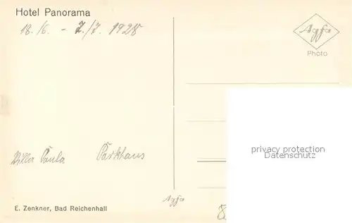 AK / Ansichtskarte Bad_Reichenhall Hotel Panorama Villa Quisisana Villa Paula Bad_Reichenhall