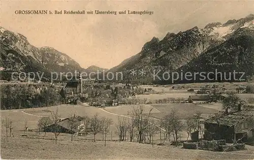 AK / Ansichtskarte Bad_Reichenhall Grossgmain Untersberg Lattengebirge Bad_Reichenhall
