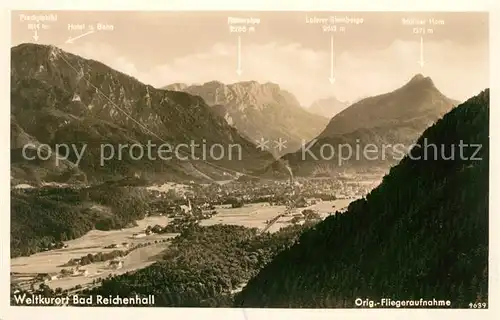 AK / Ansichtskarte Bad_Reichenhall Fliegeraufnahme Bad_Reichenhall