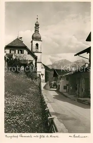 AK / Ansichtskarte Ramsau_Berchtesgaden Goell Brett Kirche Ramsau Berchtesgaden