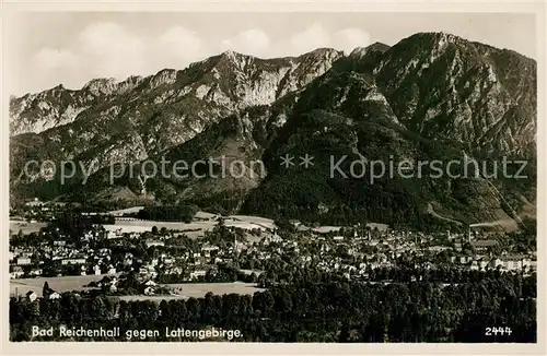AK / Ansichtskarte Bad_Reichenhall Panorama Lattengebirge Bad_Reichenhall