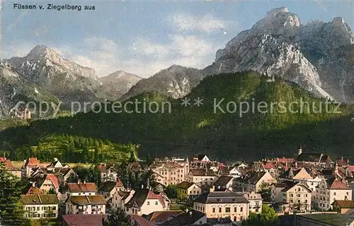 AK / Ansichtskarte Fuessen_Allgaeu Panroama Fuessen Allgaeu