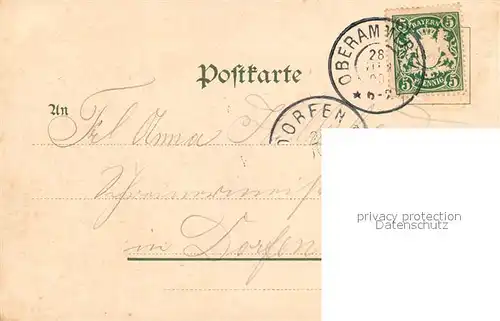 AK / Ansichtskarte Oberammergau Kirche Ammer  Oberammergau