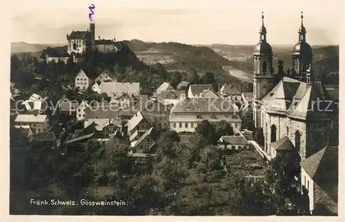 AK / Ansichtskarte Goessweinstein Kirche Burg Goessweinstein