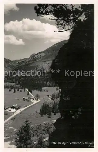 AK / Ansichtskarte Bayrischzell Ursprung Pass Deutsches Zollamt Baeckeralm Bayrischzell