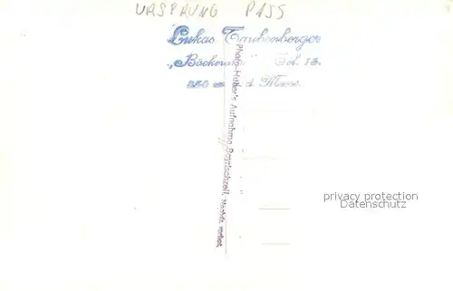 AK / Ansichtskarte Bayrischzell Ursprung Pass Deutsches Zollamt Baeckeralm Bayrischzell