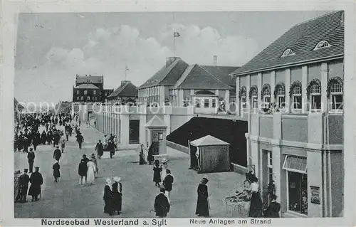 AK / Ansichtskarte Westerland_Sylt Neue Anlagen am Strand Westerland_Sylt