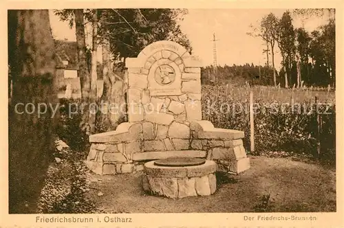 AK / Ansichtskarte Friedrichsbrunn_Harz Friedrichsbrunnen Friedrichsbrunn Harz