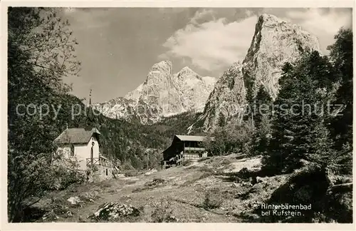 AK / Ansichtskarte Kufstein_Tirol Hinterbaerenbad Kufstein_Tirol