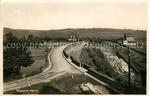AK / Ansichtskarte Talsperre_Malter Panorama Talsperre Malter