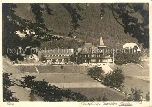 AK / Ansichtskarte Rehefeld Zaunhaus Jagdschloss Rehefeld Zaunhaus