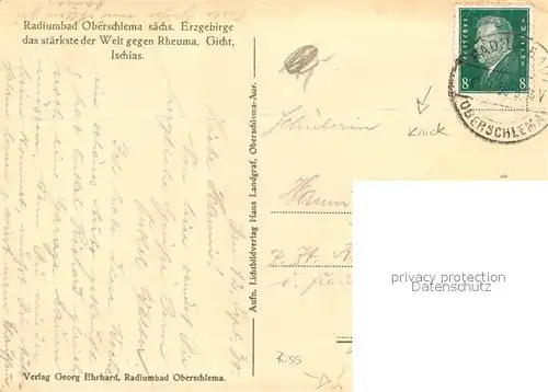 AK / Ansichtskarte Oberschlema_Erzgebirge Sanatorium Oberschlema_Erzgebirge