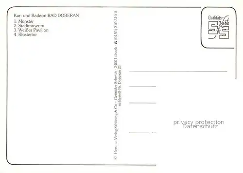 AK / Ansichtskarte Bad_Doberan Muenster Stadtmuseum Weisser Pavillon Klostertor Chronik Bad_Doberan