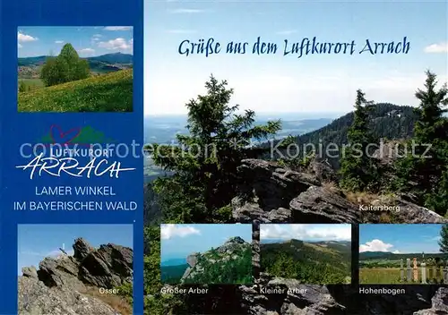 AK / Ansichtskarte Arrach Osser Grosser und Kleiner Arber Hohebogen Kaitersberg Arrach