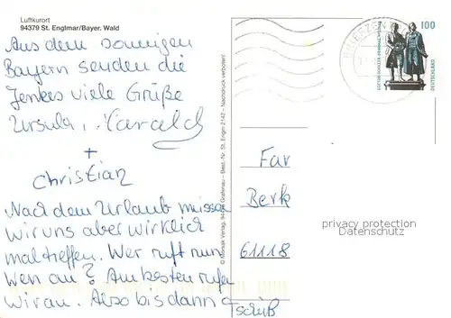 AK / Ansichtskarte St_Englmar Panoramen Kirche  St_Englmar