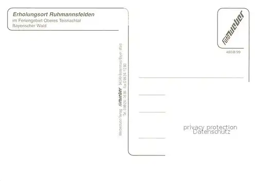 AK / Ansichtskarte Ruhmannsfelden Panoramen  Ruhmannsfelden