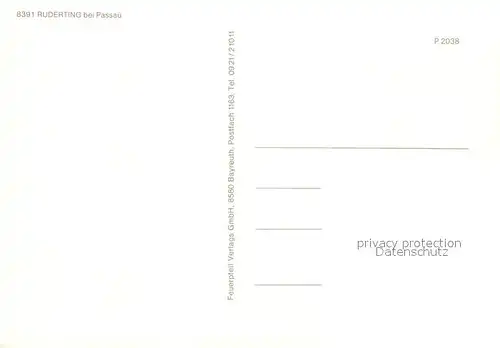 AK / Ansichtskarte Ruderting Panoramen Ortsansichten Kirche  Ruderting
