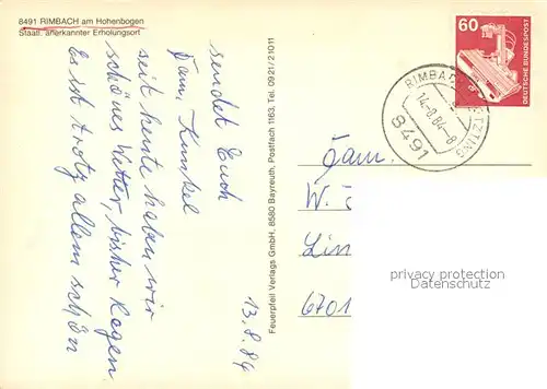 AK / Ansichtskarte Rimbach_Bayrischer_Wald Burgruine Lichtenegg Panoramen Maronen Rimbach_Bayrischer_Wald