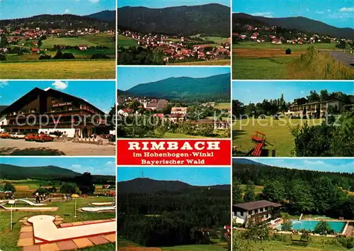 AK / Ansichtskarte Rimbach_Bayrischer_Wald Panoramen Minigolfplatz Freibad  Rimbach_Bayrischer_Wald