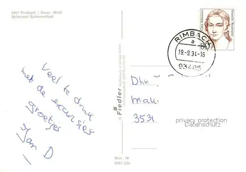 AK / Ansichtskarte Rimbach_Bayrischer_Wald Panoramen beheiztes Schwimmbad  Rimbach_Bayrischer_Wald