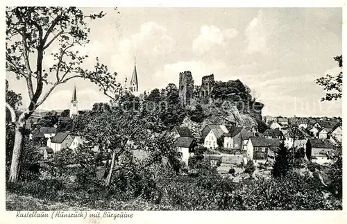 AK / Ansichtskarte Kastellaun_Hunsrueck Burgruine Kastellaun_Hunsrueck