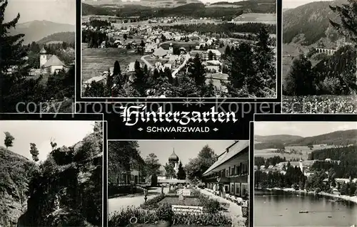 AK / Ansichtskarte Hinterzarten Panoramaen Stadtpark Kirche Hinterzarten