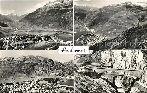AK / Ansichtskarte Andermatt Fliegeraufnahme Andermatt