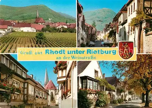 AK / Ansichtskarte Rhodt_Rietburg Orts und Teilansichten Rhodt Rietburg