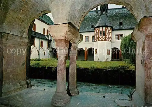 AK / Ansichtskarte Eberbach_Rheingau Kreuzgang Schwedenturm ehemalige Zisterzienserabtei Eberbach Rheingau