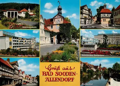 AK / Ansichtskarte Bad_Sooden Allendorf Kurmittelhaus Am alten Tor Werra Sanatorium Fischersbad  Bad_Sooden Allendorf